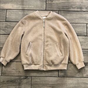 Avec Les Filles Cream Sherpa Jacket